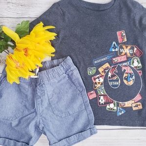 BUNDLE of Tee Shirt 2/3 and Shorts 2T Set